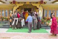Setkání proběhlo před Dalajlámovým palácem ve vesnici Choglamsar